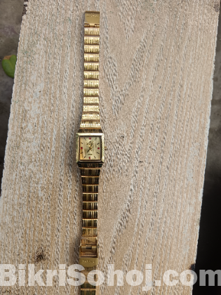 Mema gold plated watch